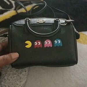 Coach mini satchel pac man